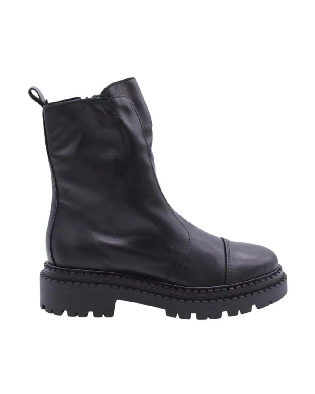 E mia Black Ankle Boots