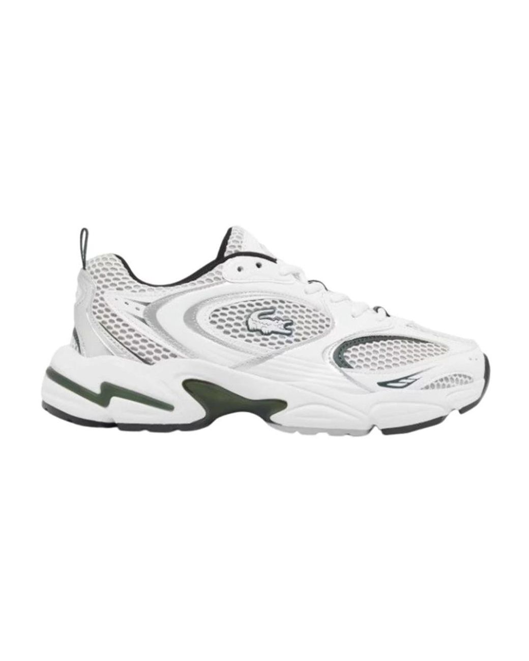 Lacoste Schoenen ,Wit ,Witte Textiel Sports Sneakers Vrouwen in het White