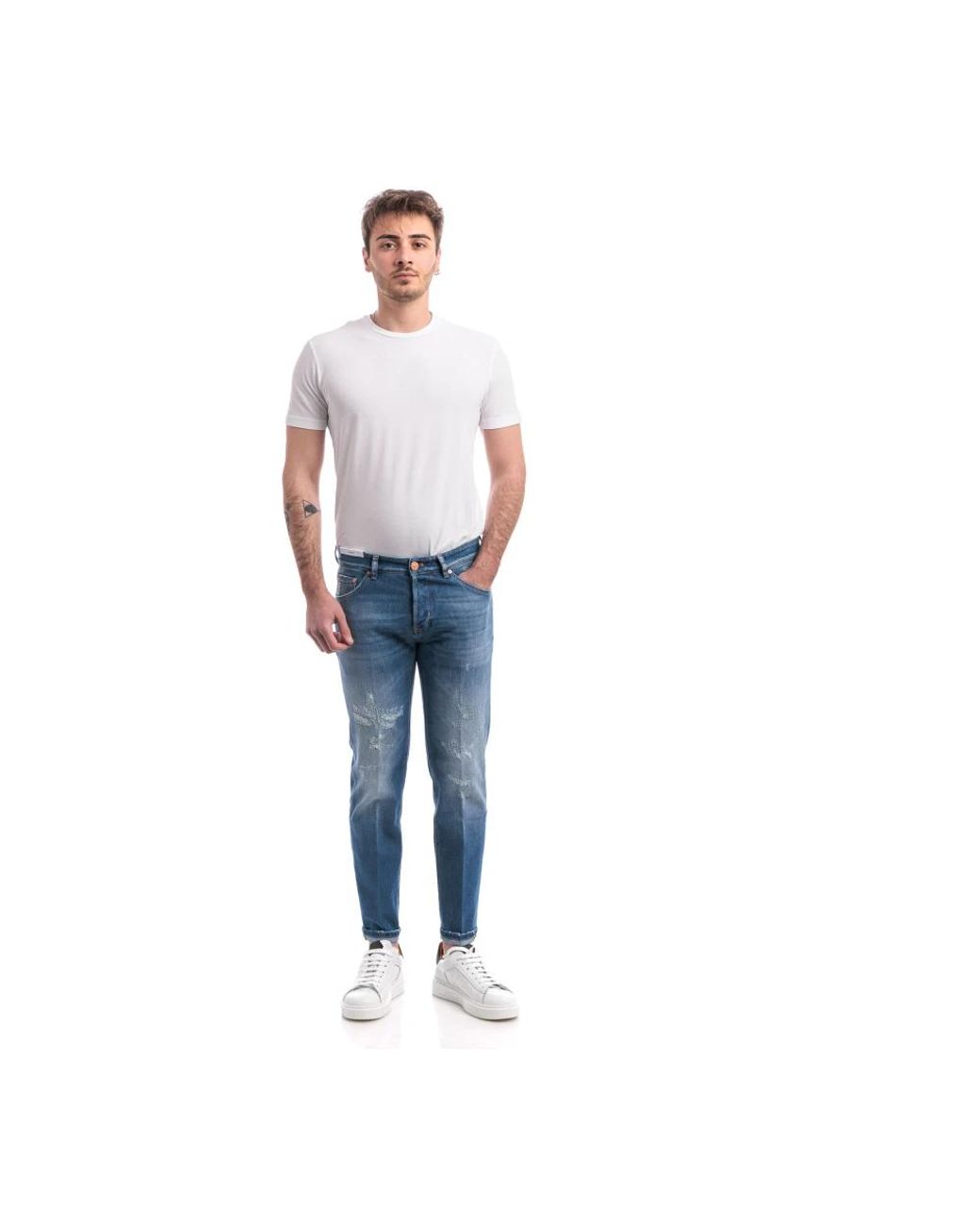 PT Torino Blue Slim Fit Jeans for men