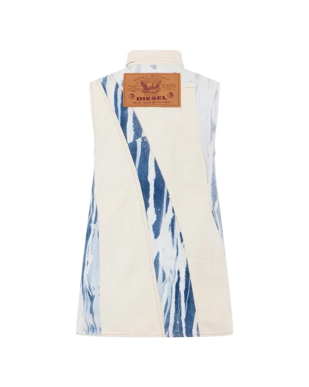 DIESEL Blue Sleeveless Tops