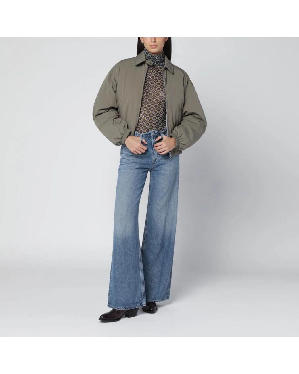 Citizens of Humanity Blue Wide Jeans
