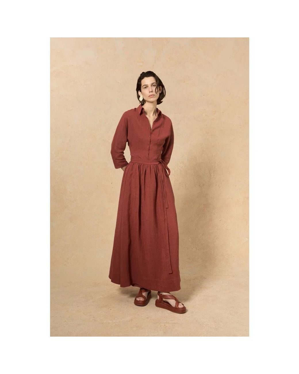 Cortana Red Maxi Skirts