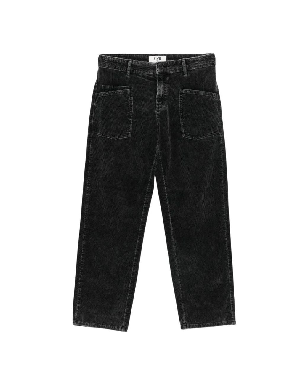 Five Jeans Black Cropped Trousers