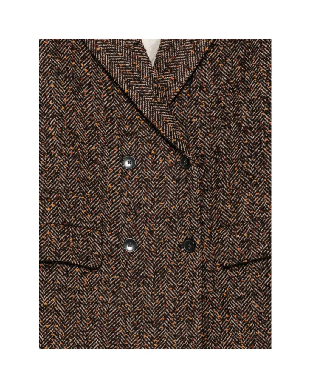 Seventy Brown Double-Breasted Coats