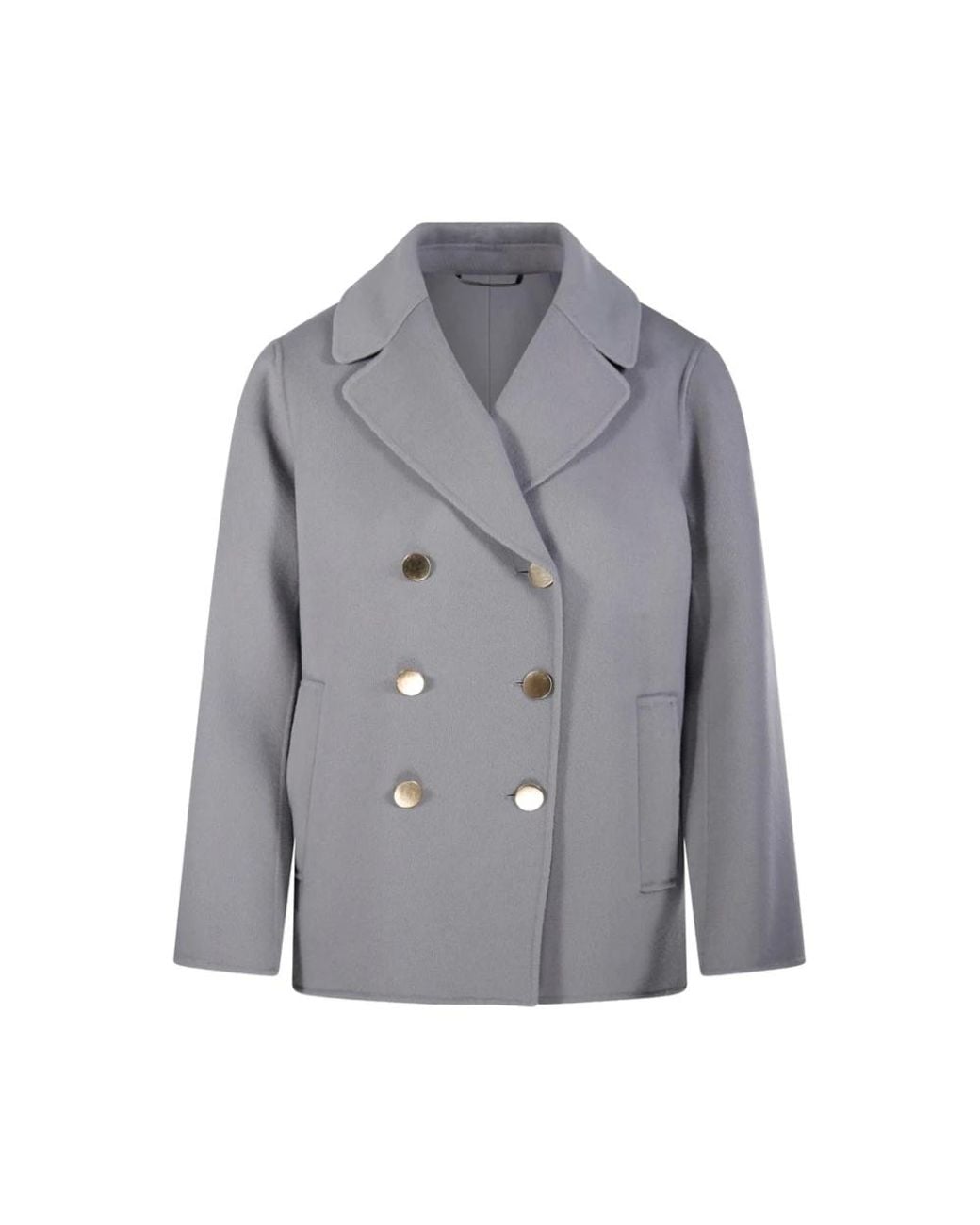 Max Mara Jassen ,Grijs ,Wol Margot Wool Jacket in het Gray