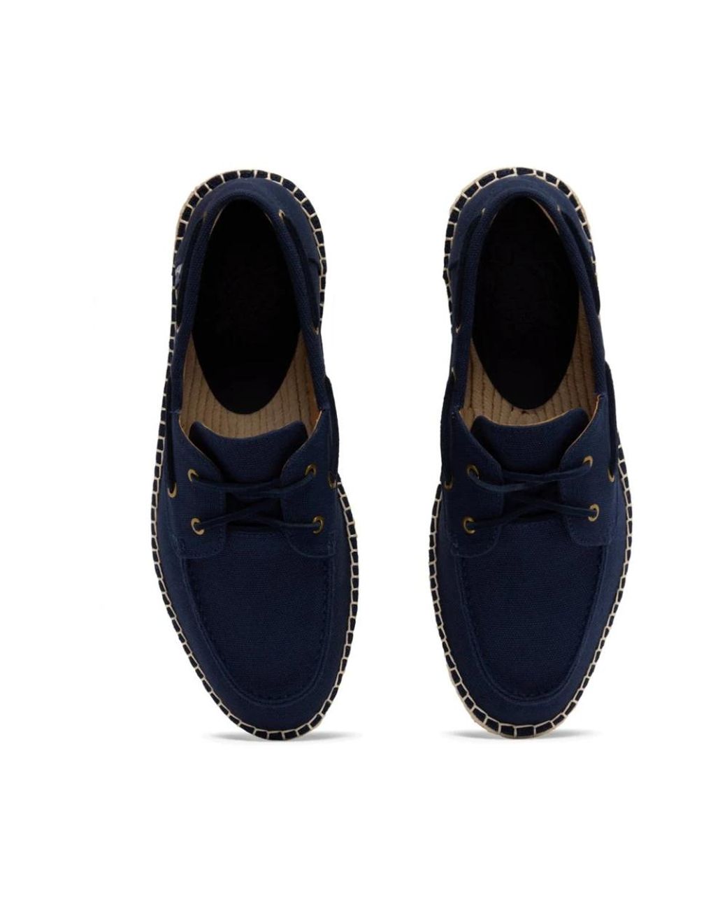 Vilebrequin Canvas Loafers Solid in het Blue voor heren
