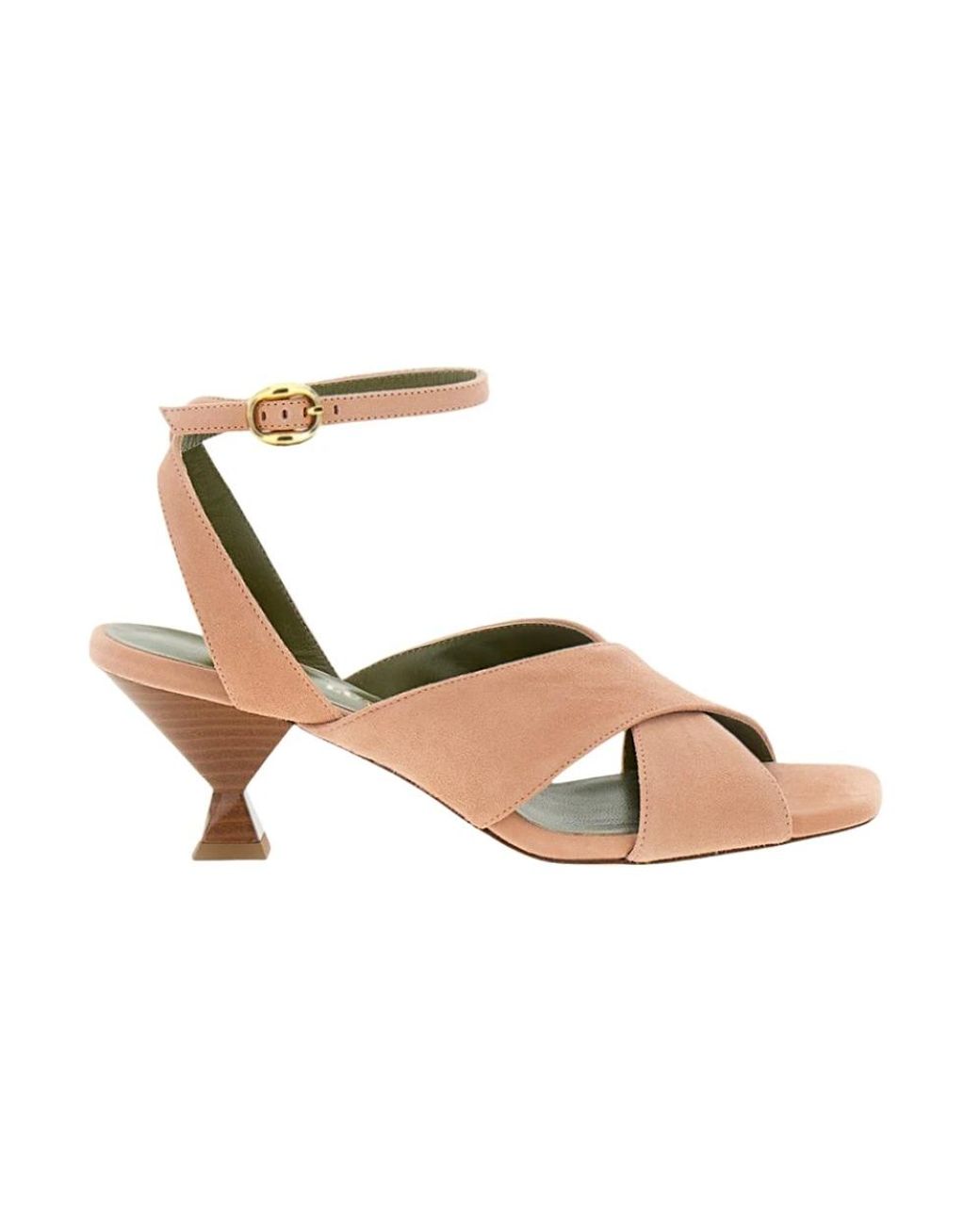 MARIA LUCA Metallic High Heel Sandals