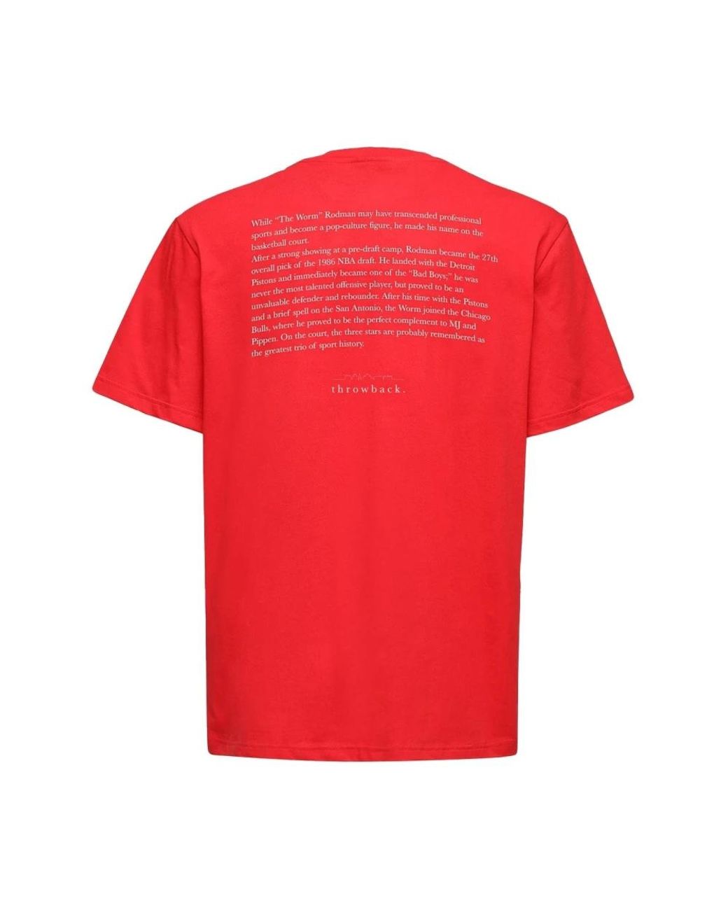 T-Shirts Throwback. de hombre de color Red