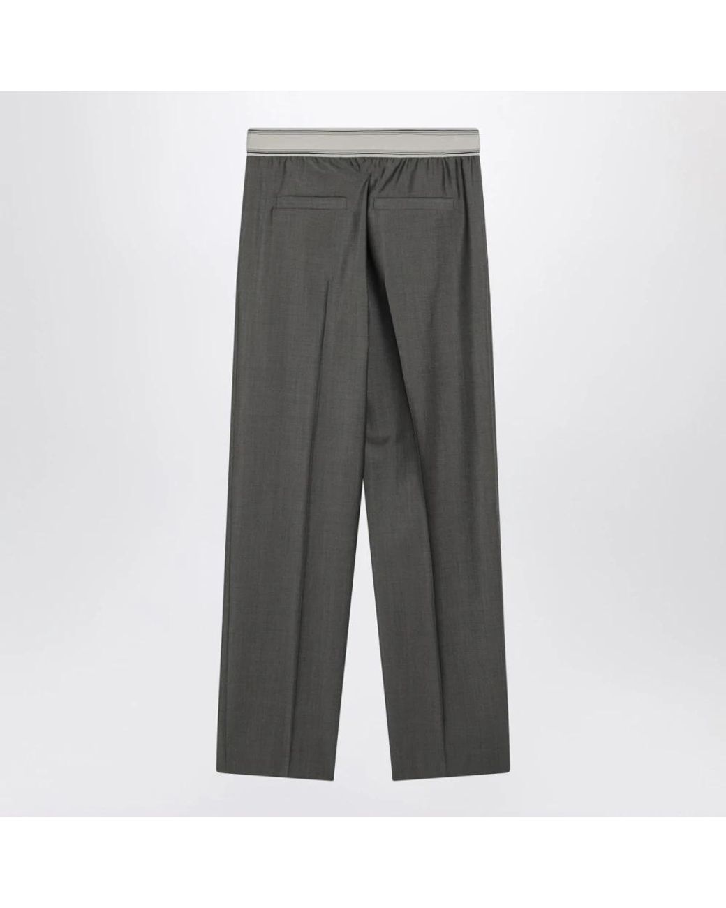 Versace Gray Straight Trousers