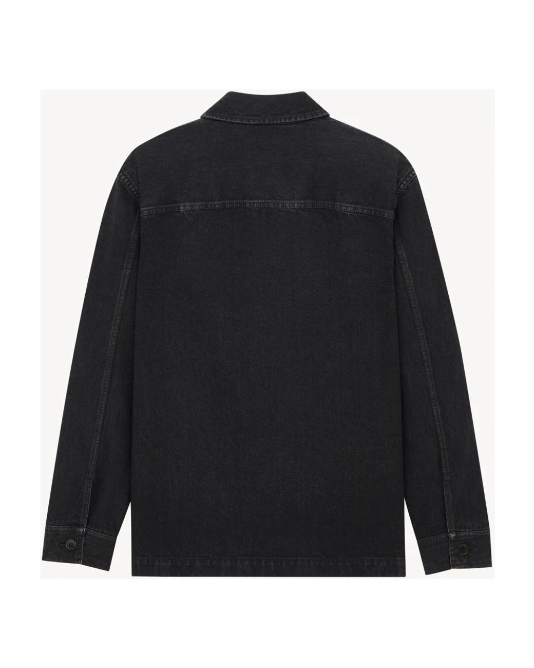 Saint Laurent Black Denim Shirts for men
