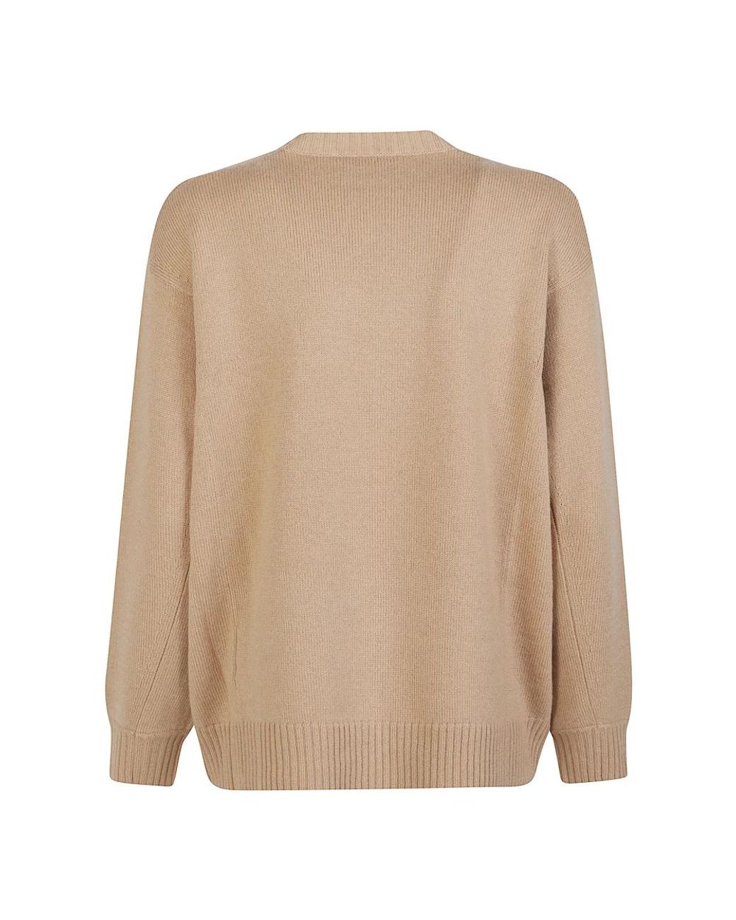 Max Mara Natural Round-Neck Knitwear