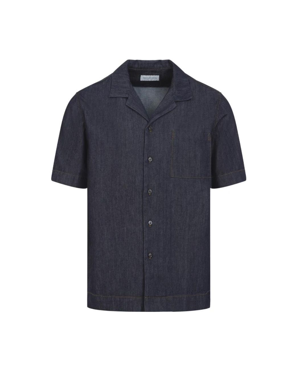 Dries Van Noten Blue Denim Shirts for men