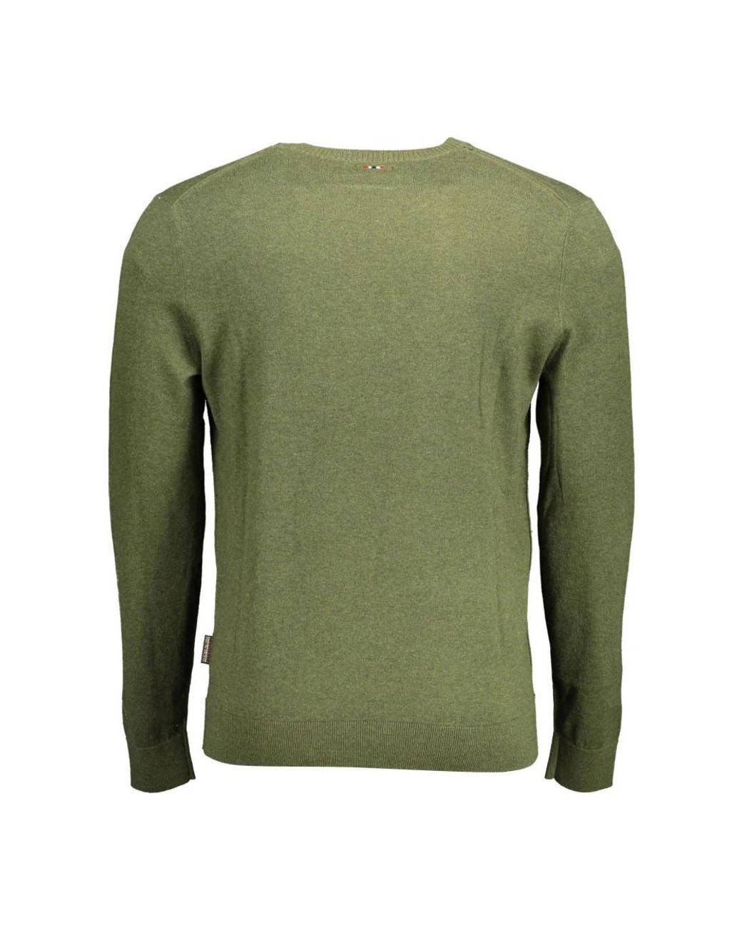 Napapijri Green Round-Neck Knitwear for men