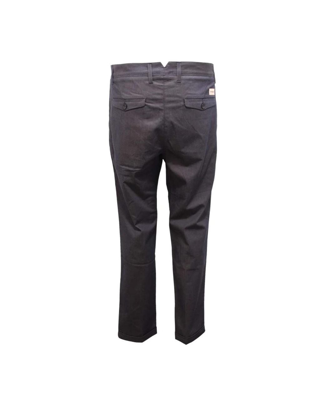 Officina 36 Blue Straight Trousers for men
