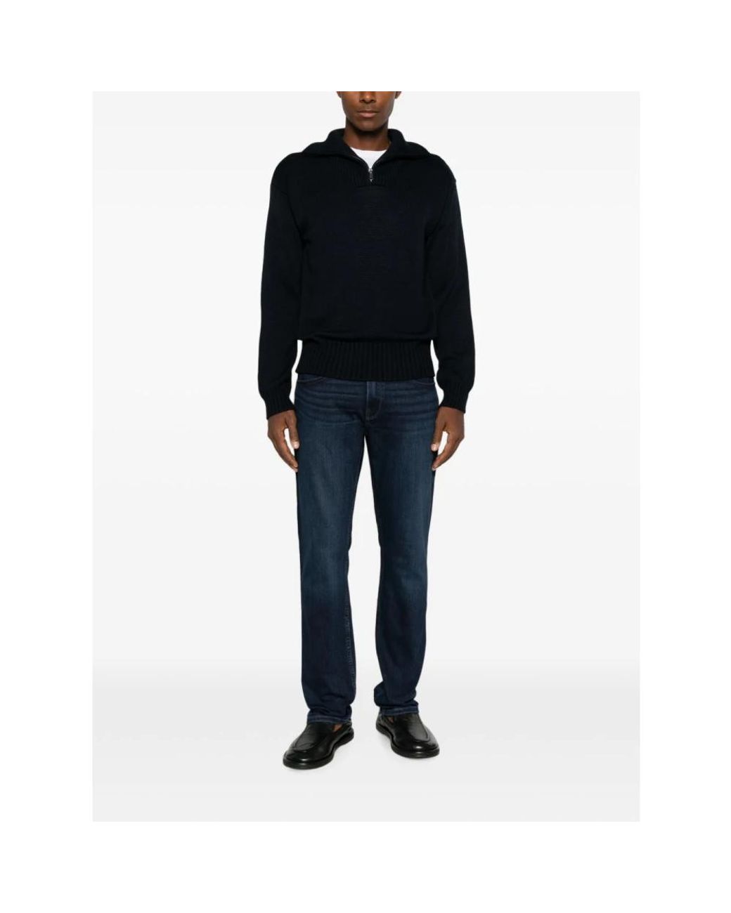 Daniele Fiesoli Black Round-Neck Knitwear for men