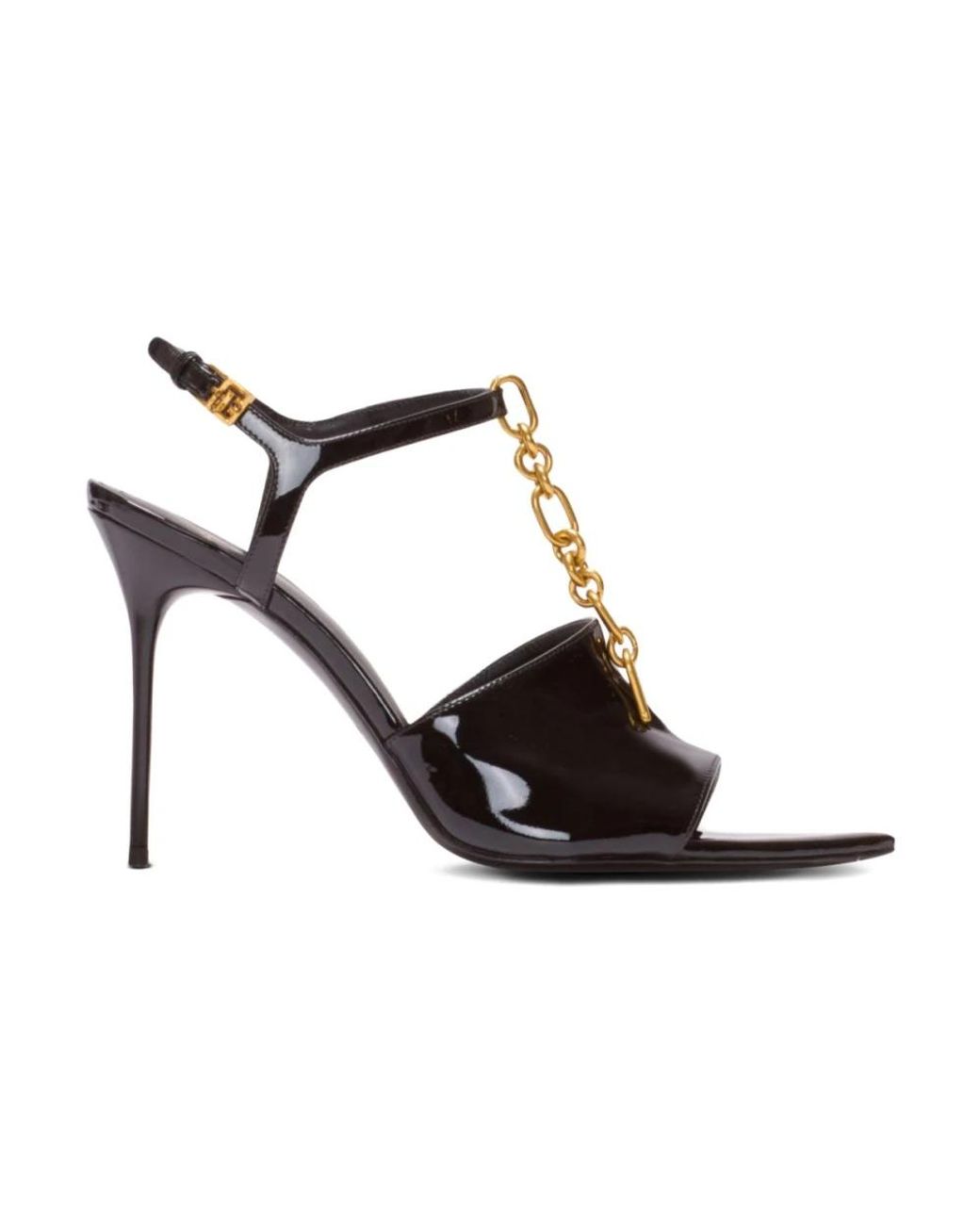 Balmain Black High Heel Sandals