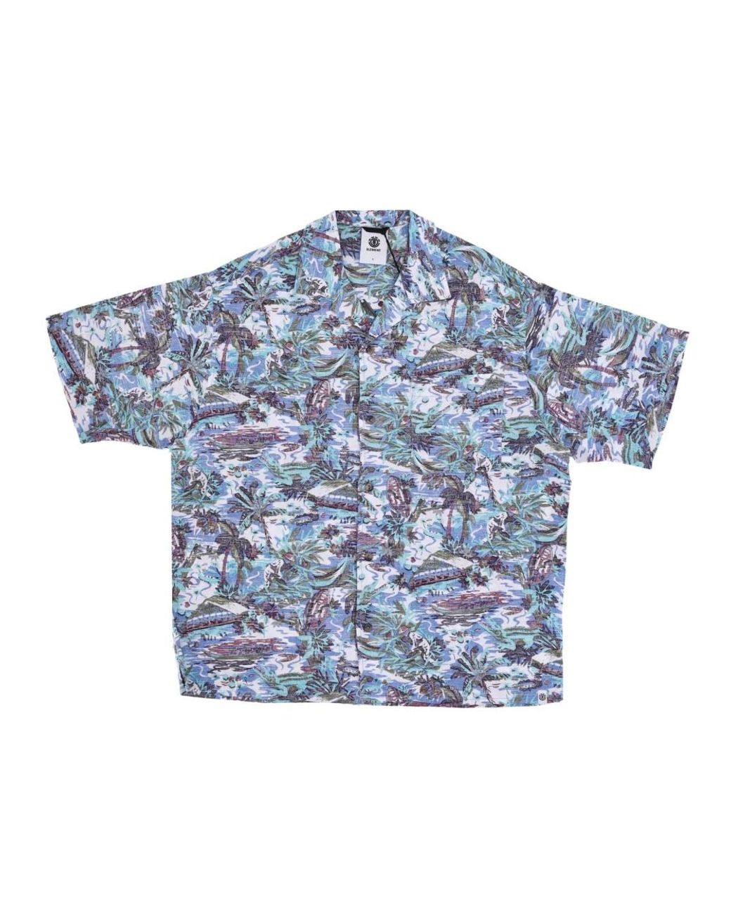 Element Blue Short Sleeve Shirts for men