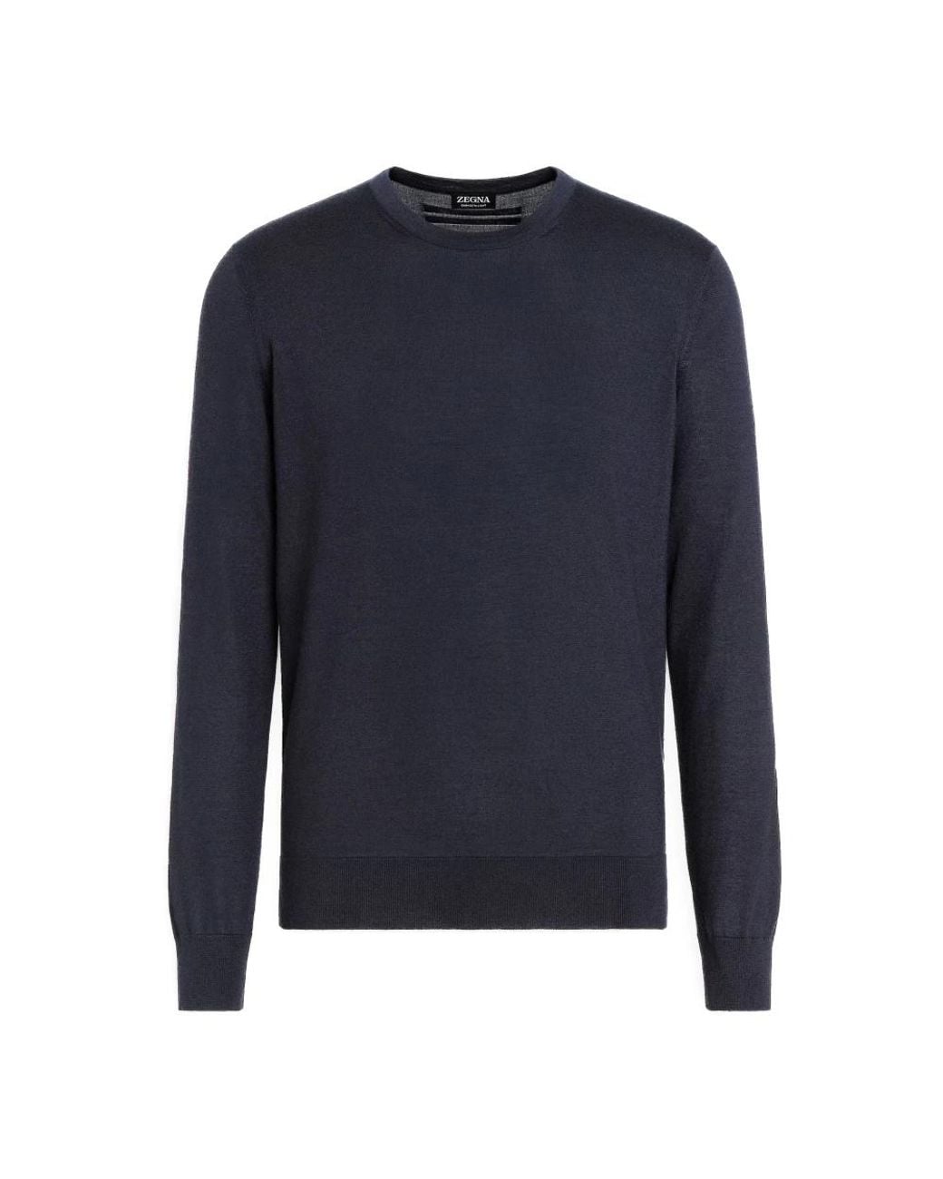 Zegna Blue Cashmere Knitwear for men