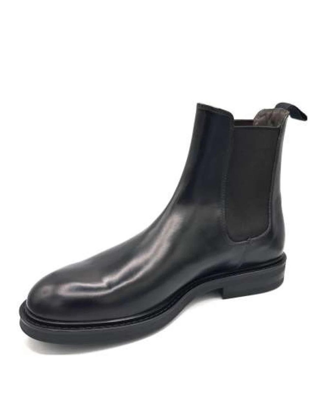 Green George Black Chelsea Boots for men