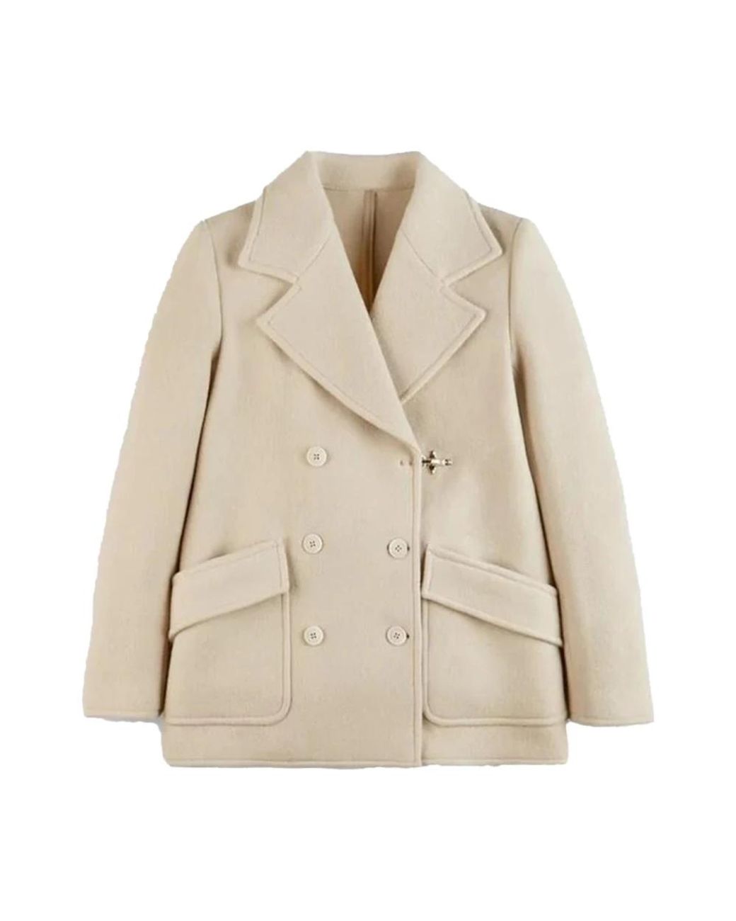 Fay Natural Double-Breasted Coats