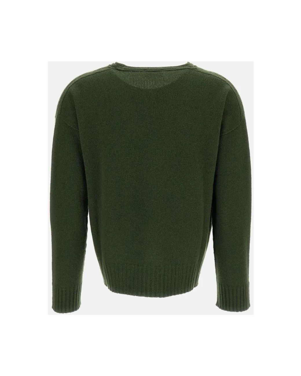 Drumohr Green V-Neck Knitwear