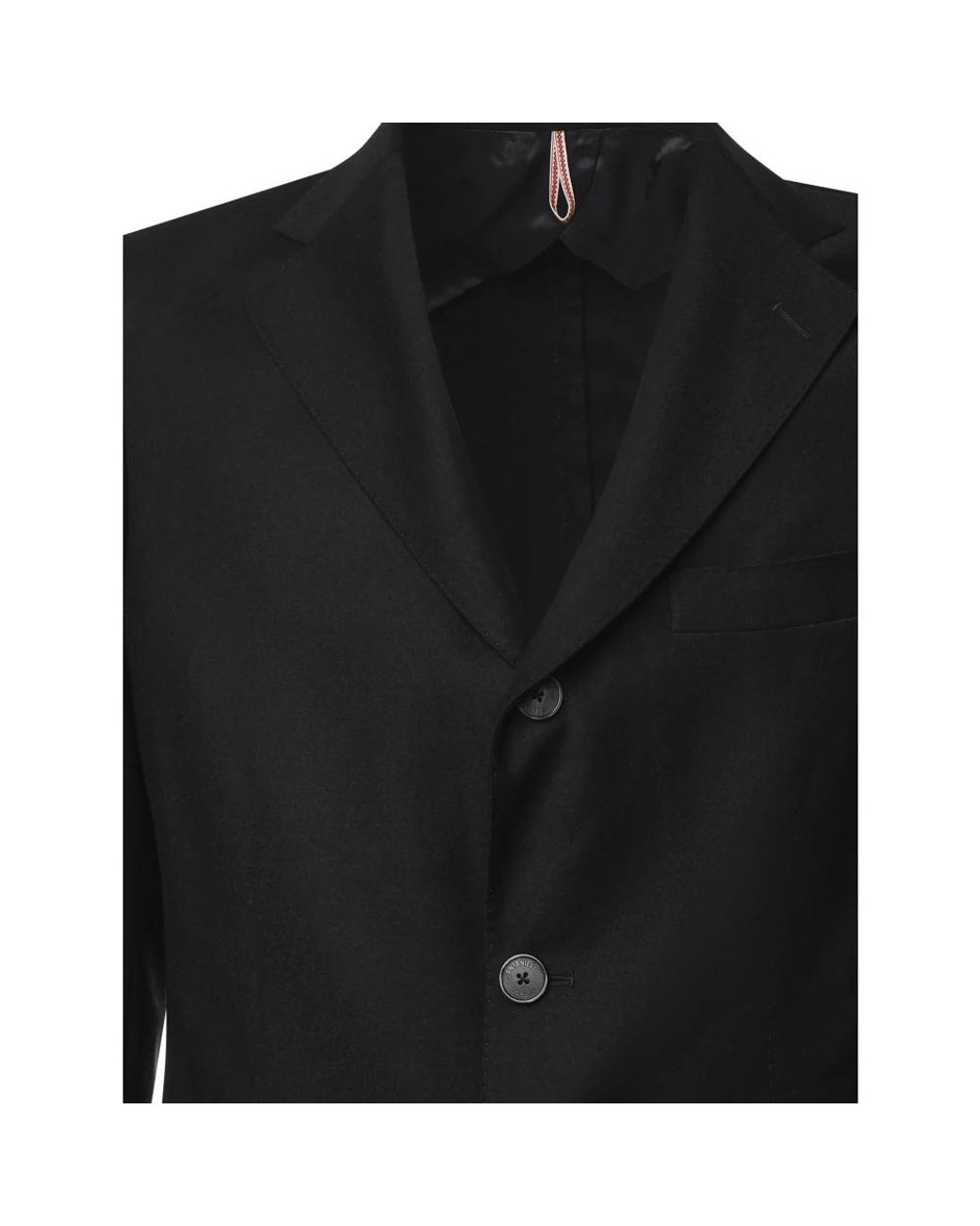 Santaniello Black Single Breasted Suits for men