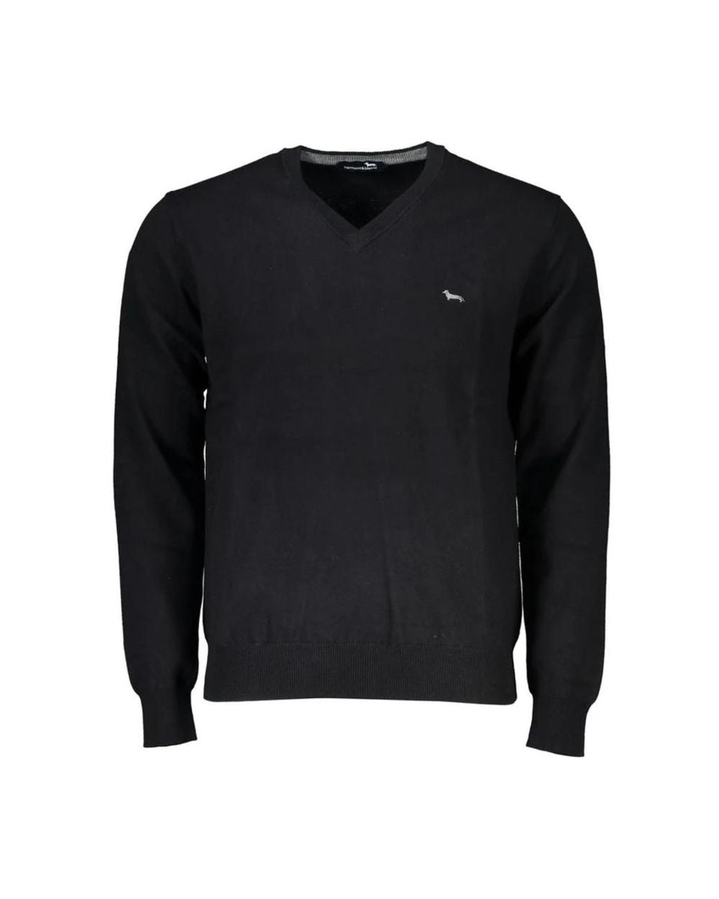 Harmont & Blaine Black V-Neck Knitwear for men