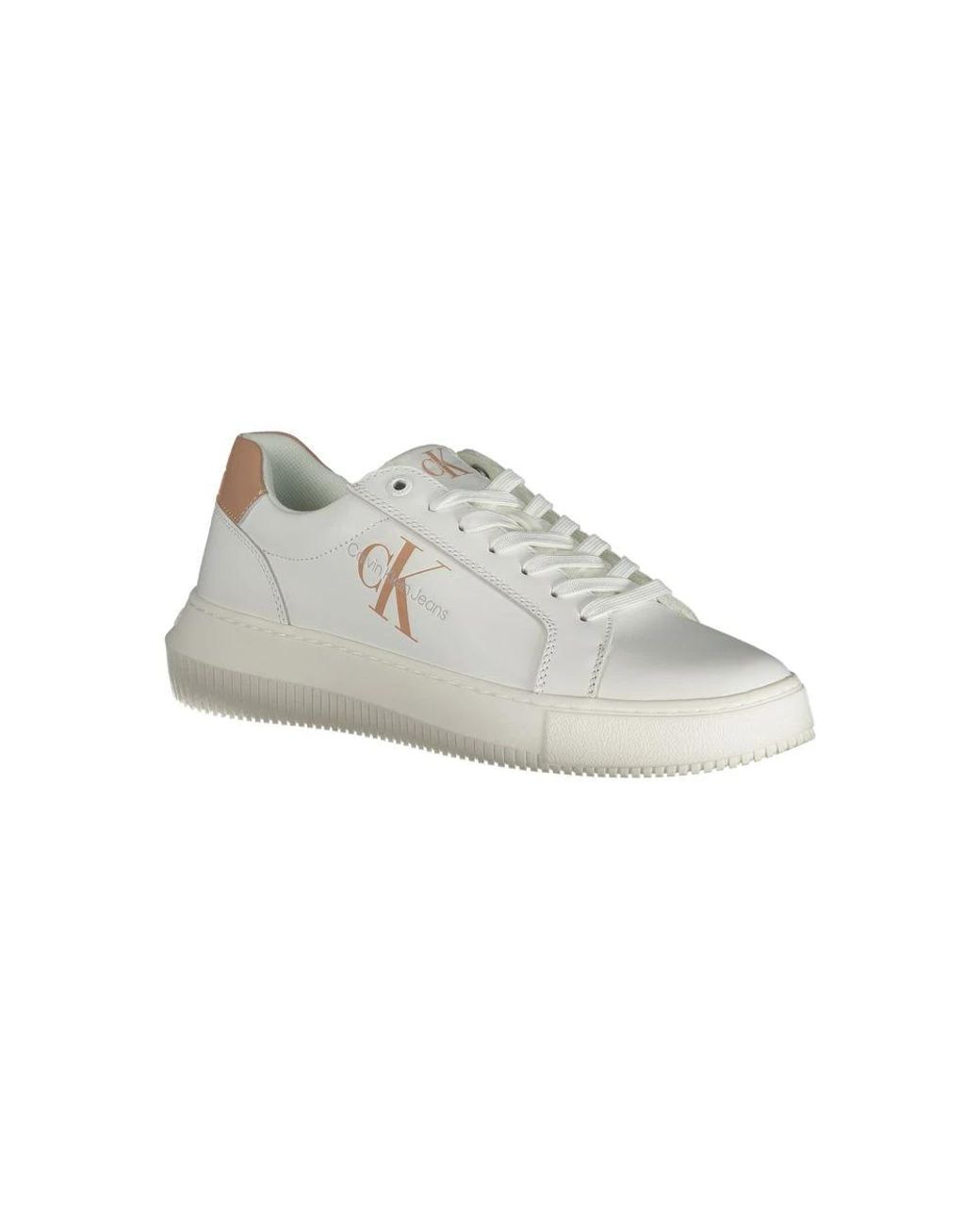 Calvin Klein White Polyester Sneaker