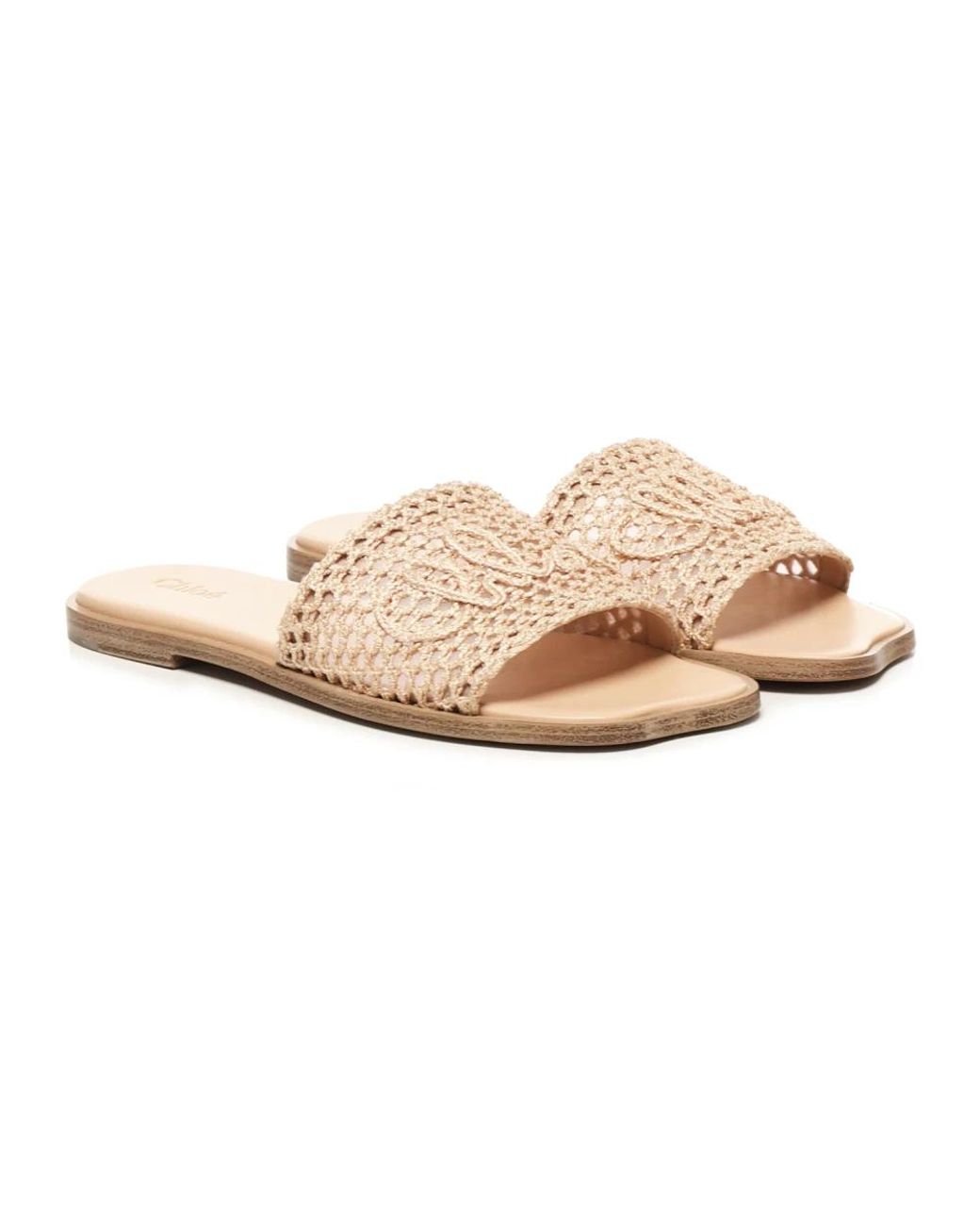 Chloé Natural Sliders