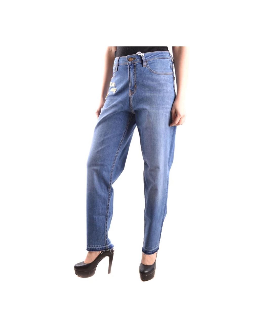 Love Moschino Blue Loose Fit Jeans