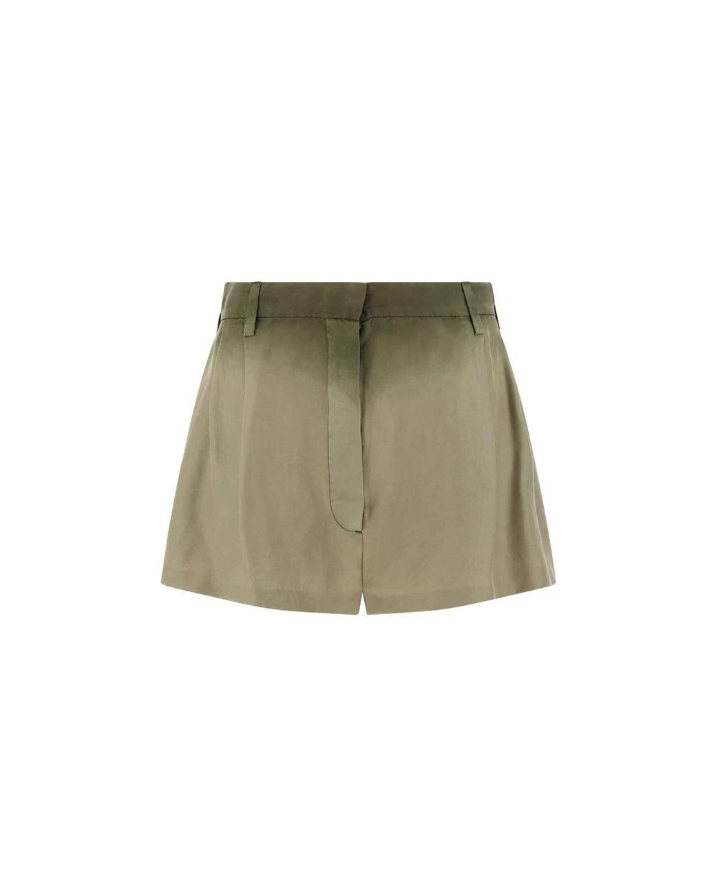 Prada Green Short Shorts