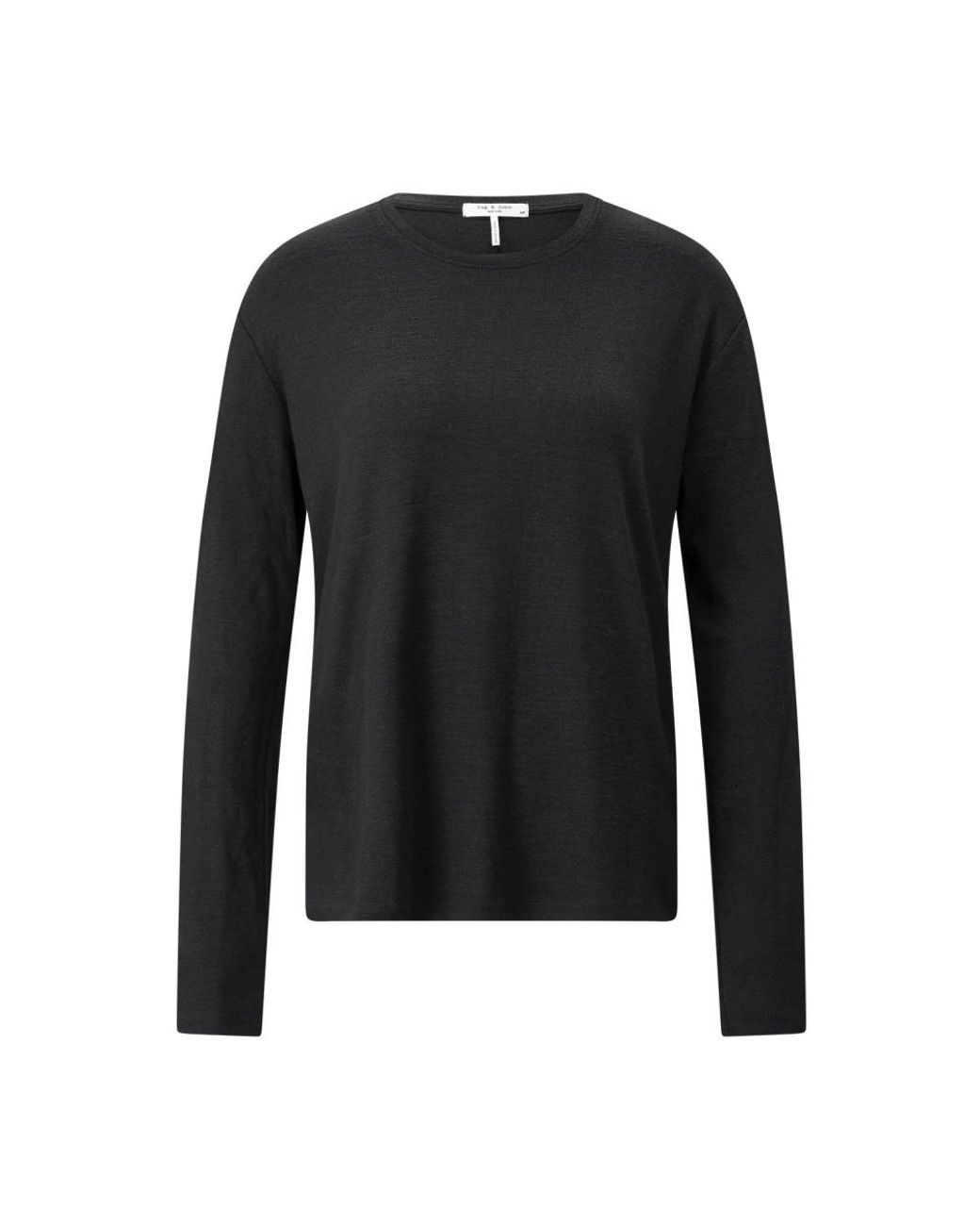 Rag & Bone Black Long Sleeve T-Shirts