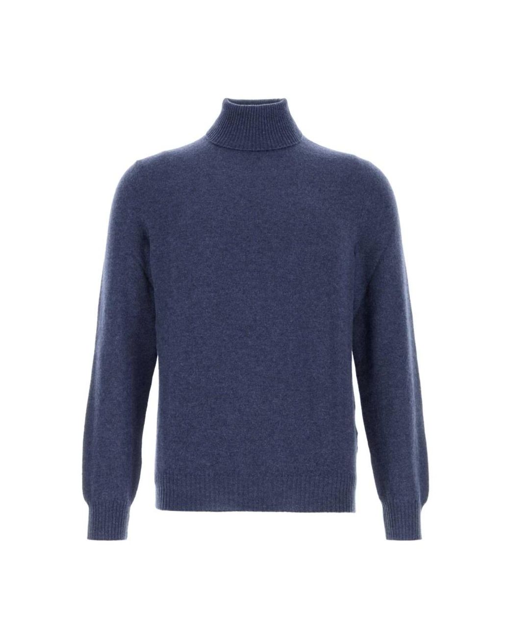 Fedeli Blue Cashmere Knitwear for men