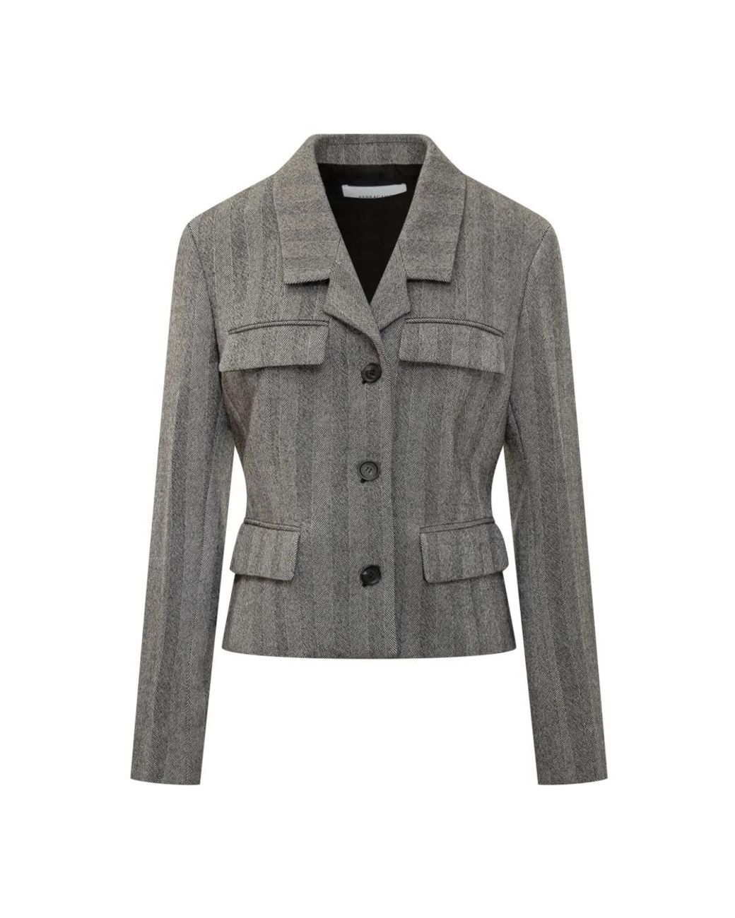 Ferragamo Gray Blazers