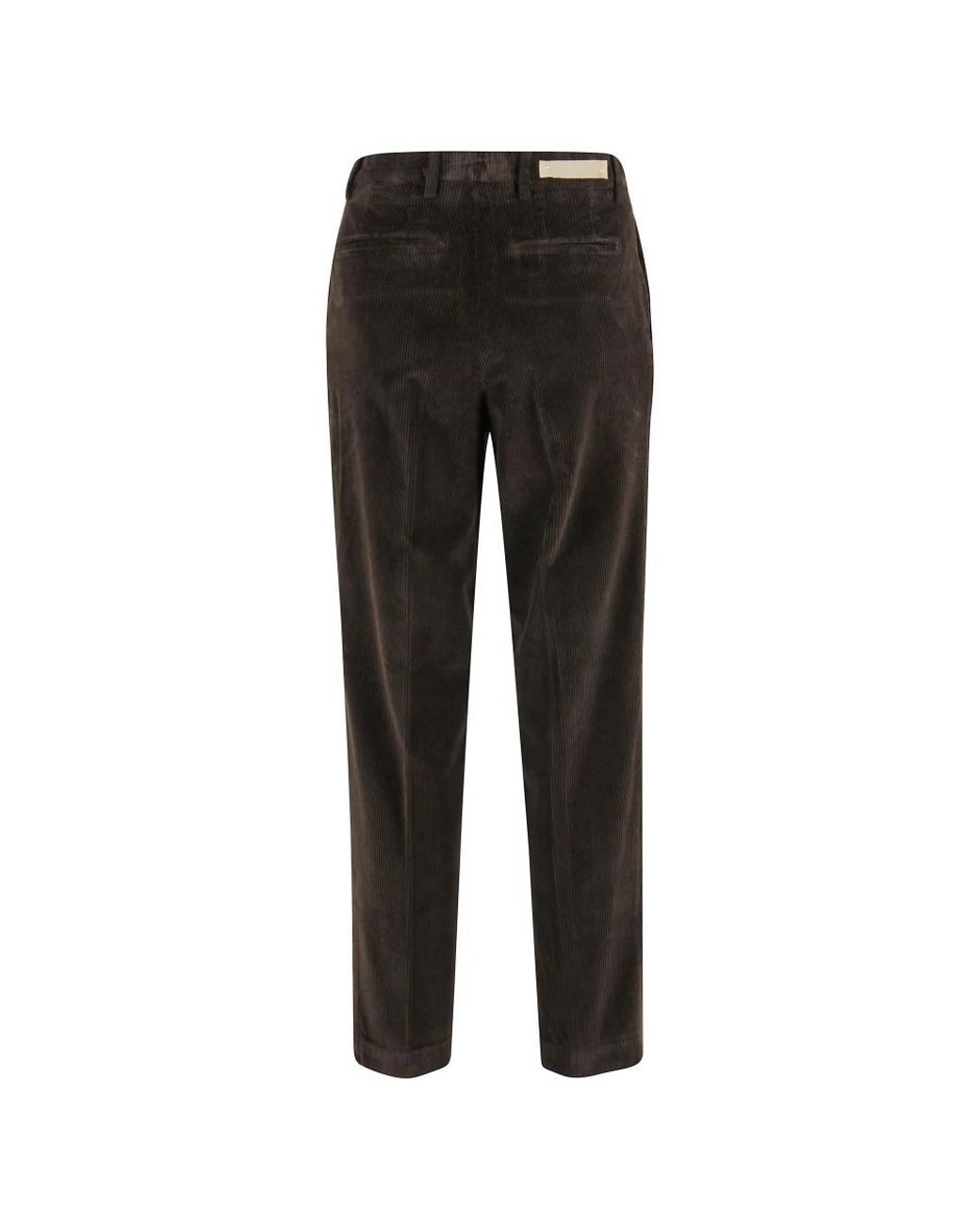 BRIGLIA Black Straight Trousers