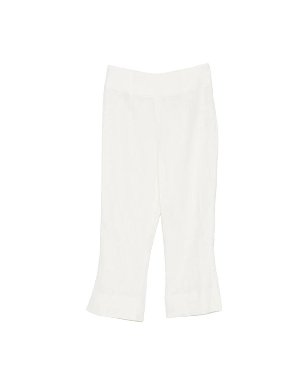 Faithfull The Brand White Cropped Trousers