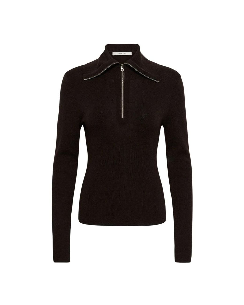 Turtlenecks Gestuz de color Black
