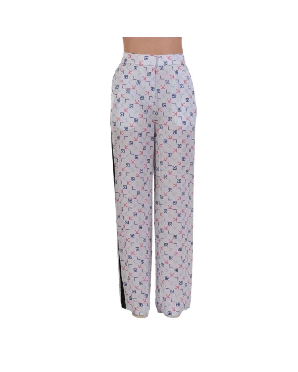 Karl Lagerfeld Gray Wide Trousers