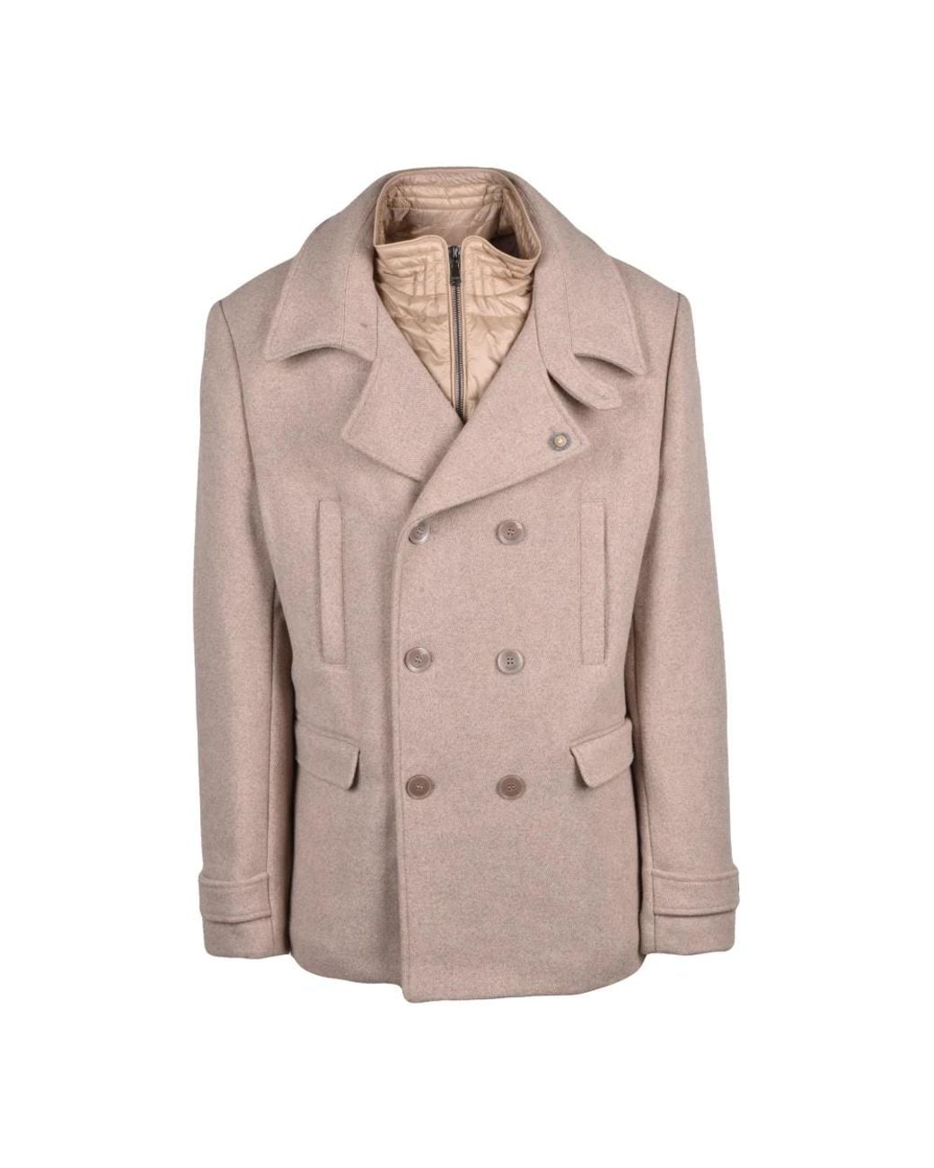 Yes Zee Natural Double-Breasted Coats for men