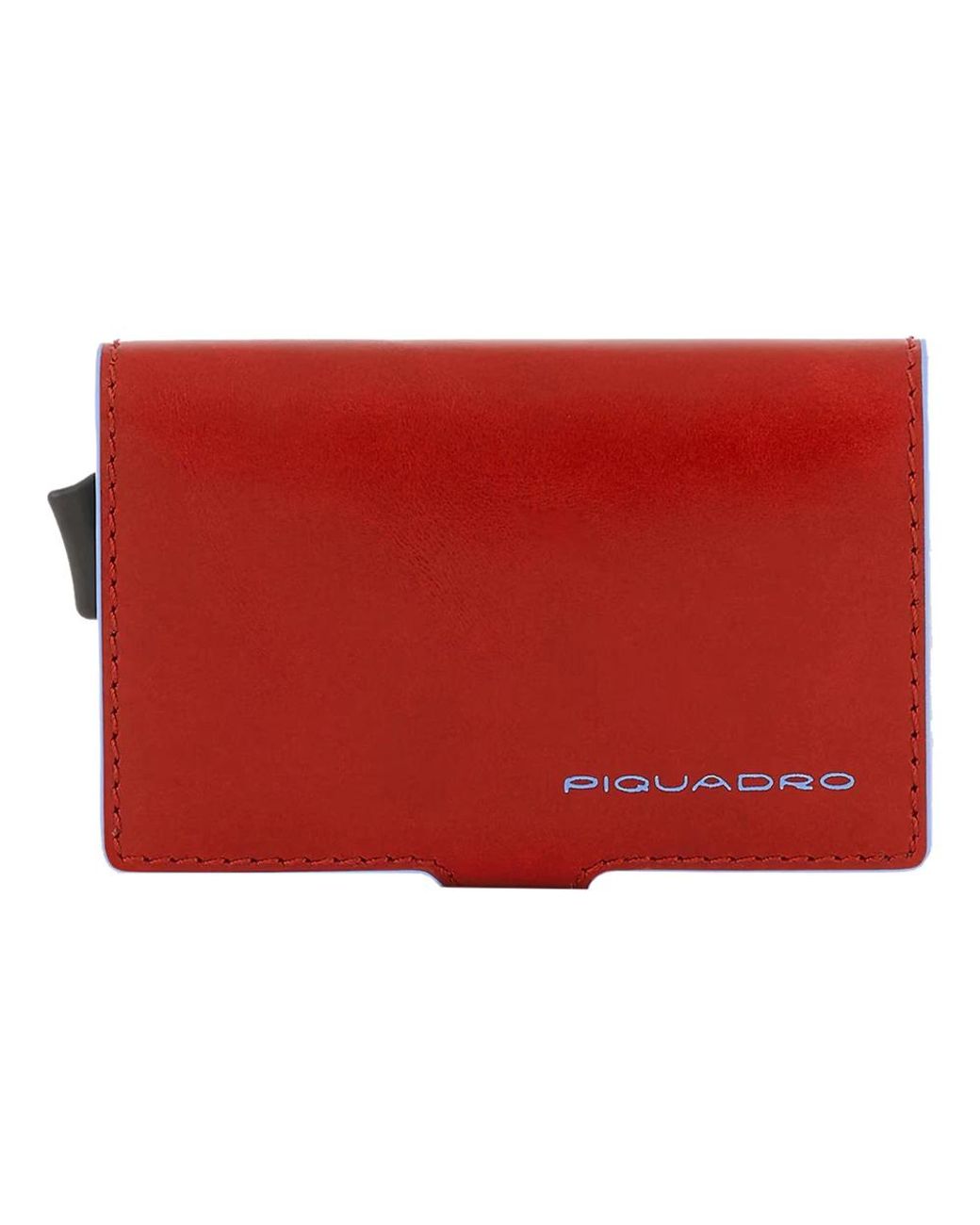 Piquadro Accessoires ,Rood ,Leer Creditcardhouder voor heren