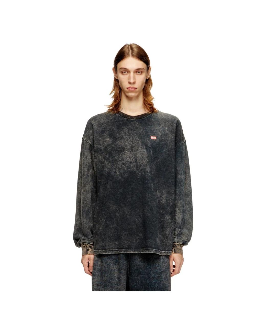 DIESEL Black Long Sleeve T-Shirts