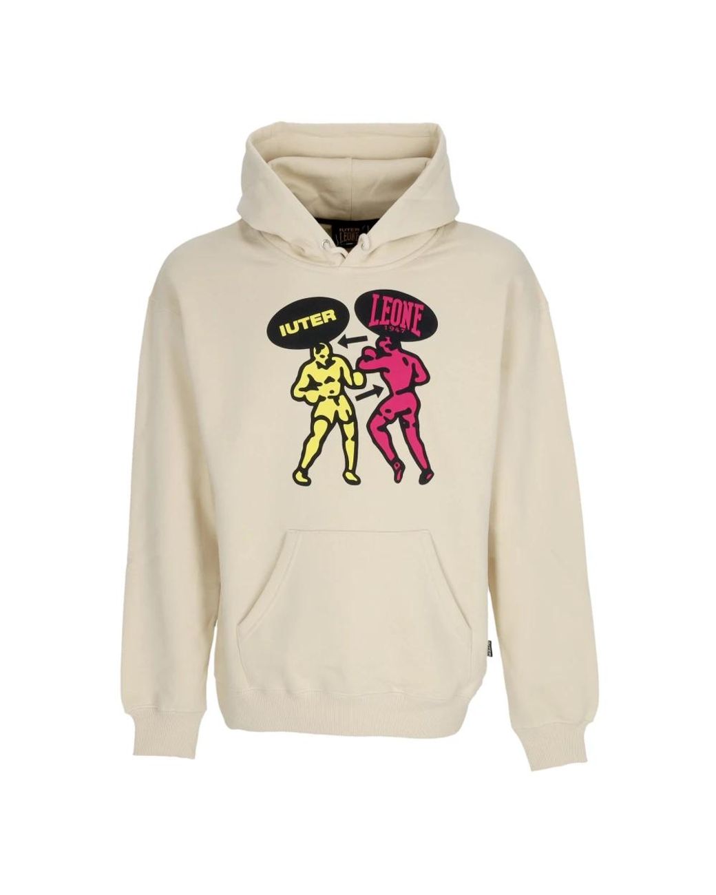 Iuter Hoodies & Sweatvesten ,Katoen Fighters Hoodie Met Voorzak in het White voor heren