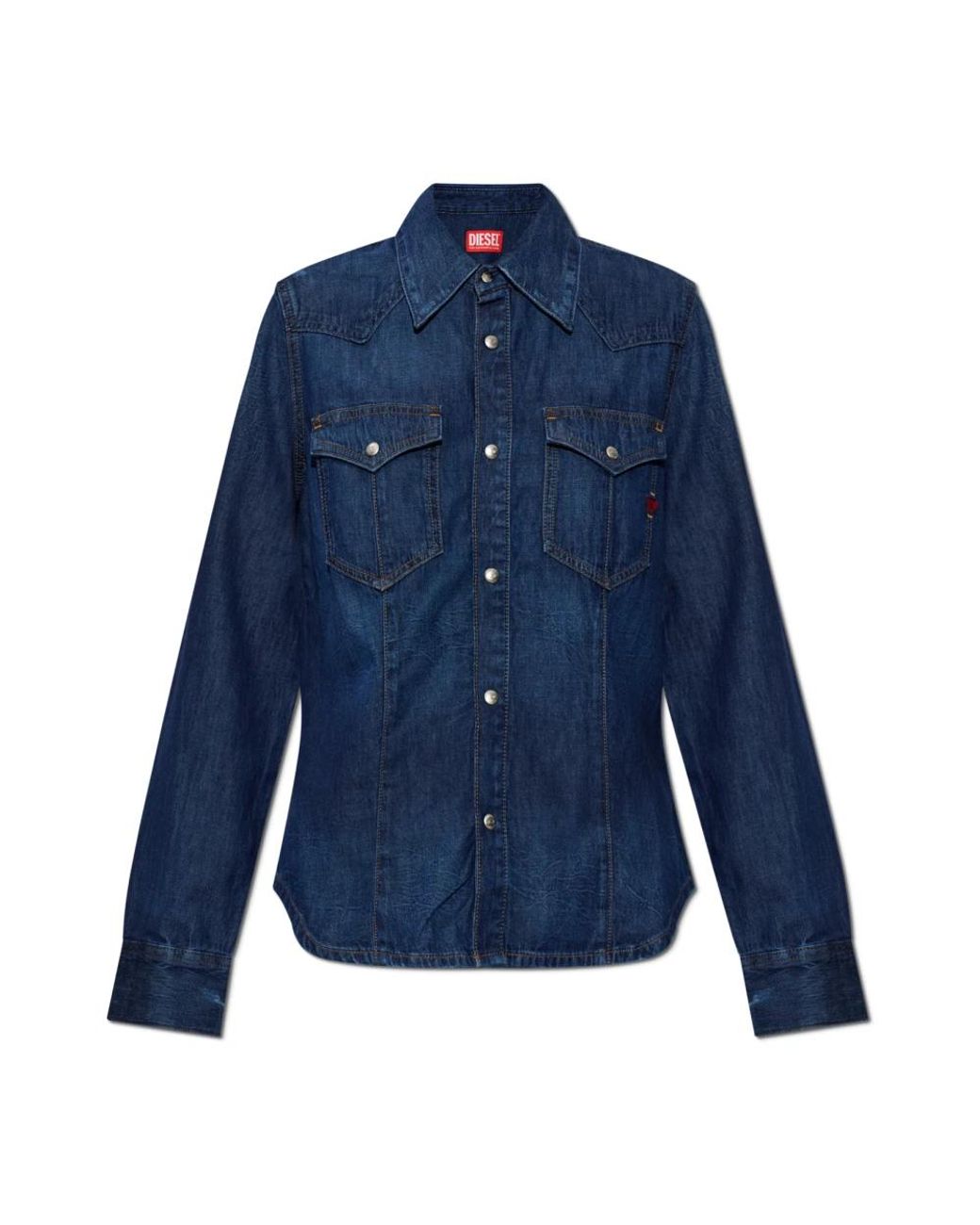 DIESEL De-Waves Denim Shirt in het Blue