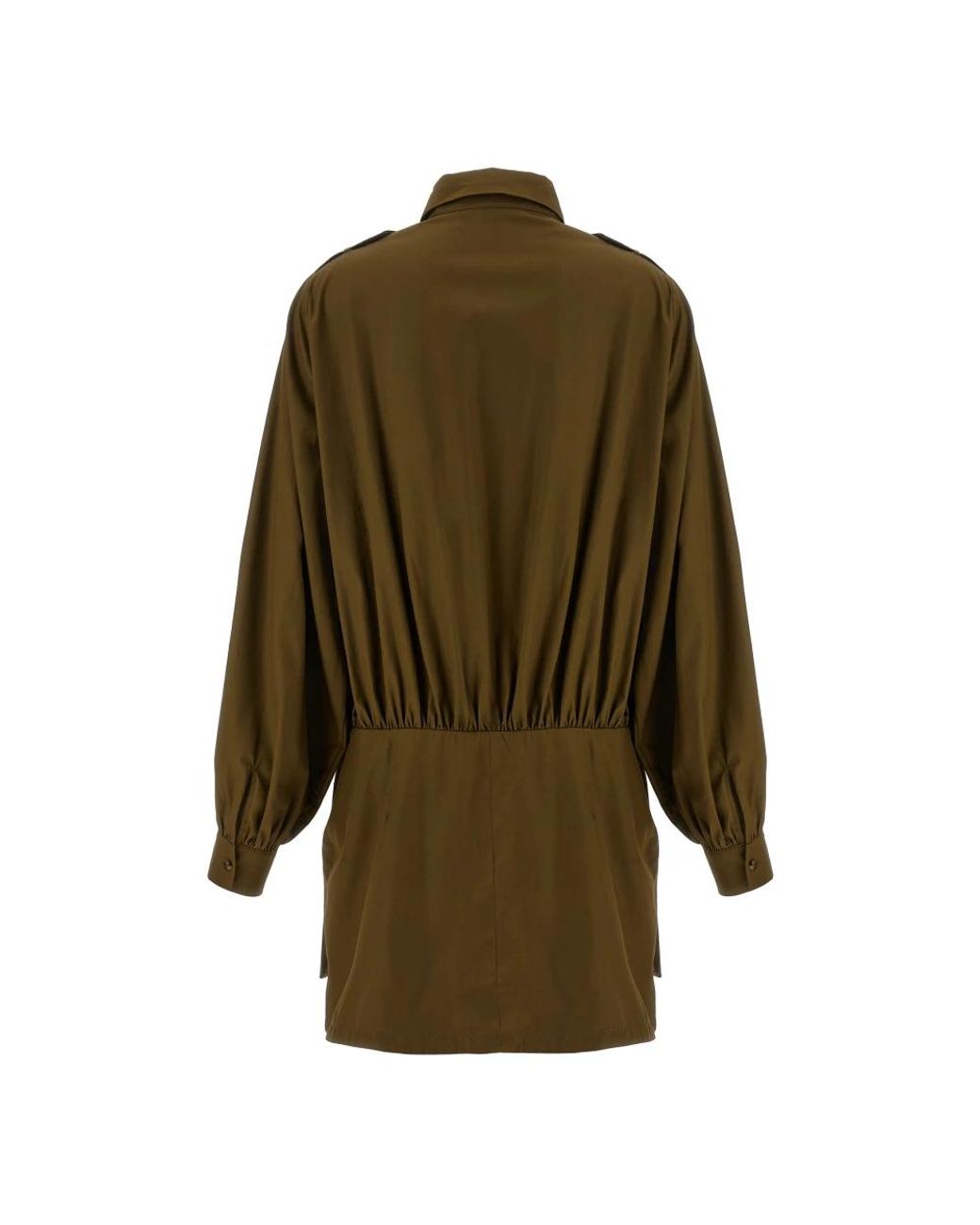 7 For All Mankind Green Shirt Dresses