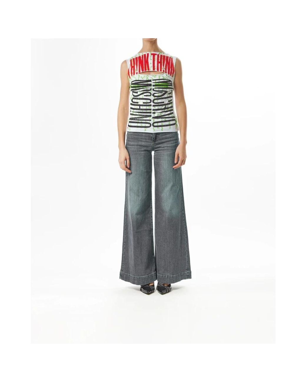 Moschino Green Sleeveless Tops
