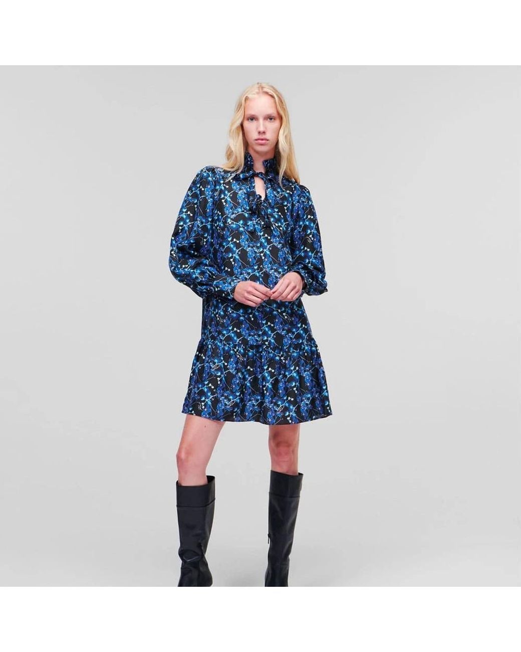 Karl Lagerfeld Blue Midi Dresses