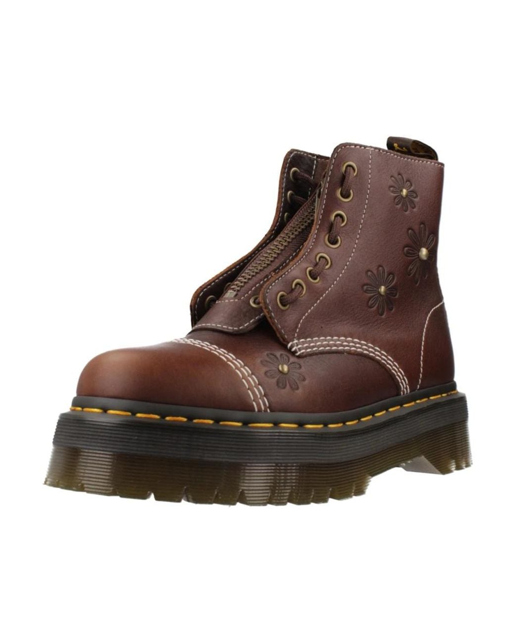 Dr. Martens Sinclair Flower Platform Laarzen in het Brown
