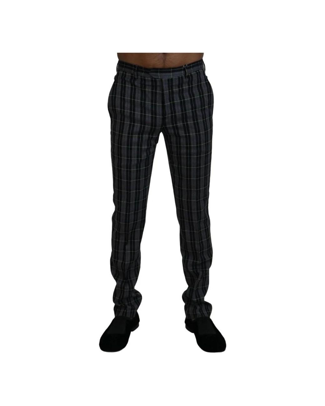 Bencivenga Black Slim-Fit Trousers for men