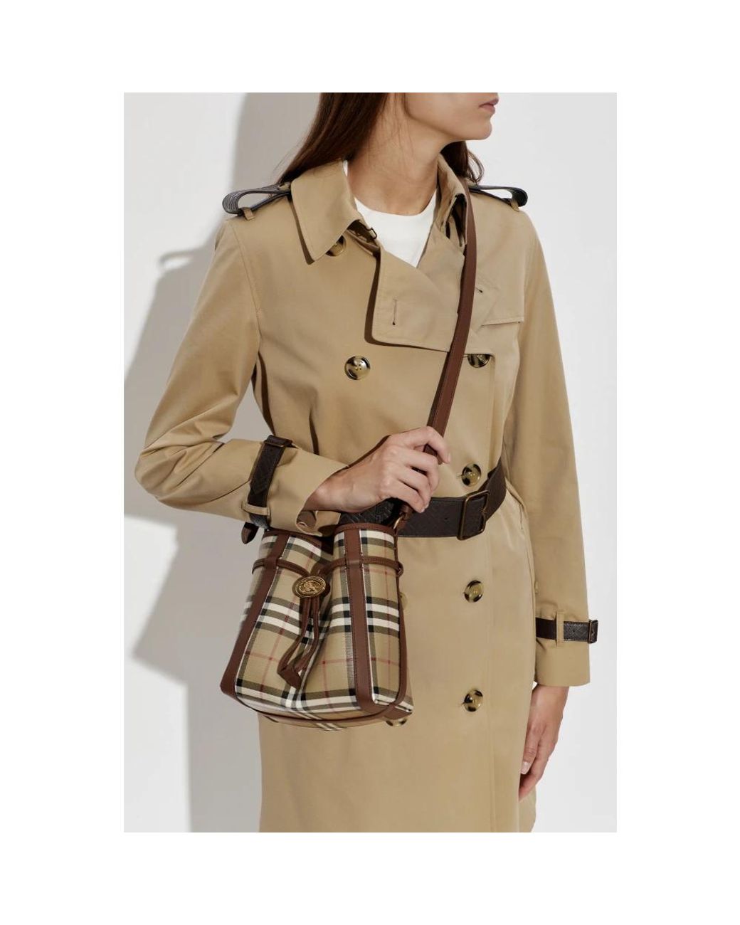 Burberry Brown Bucket Bags