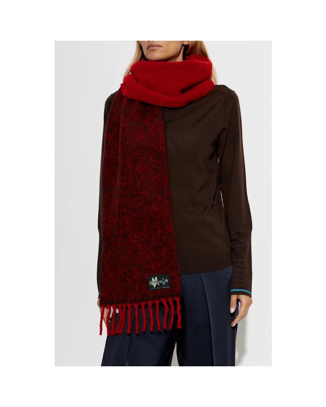 Winter Scarves Paul Smith de color Red